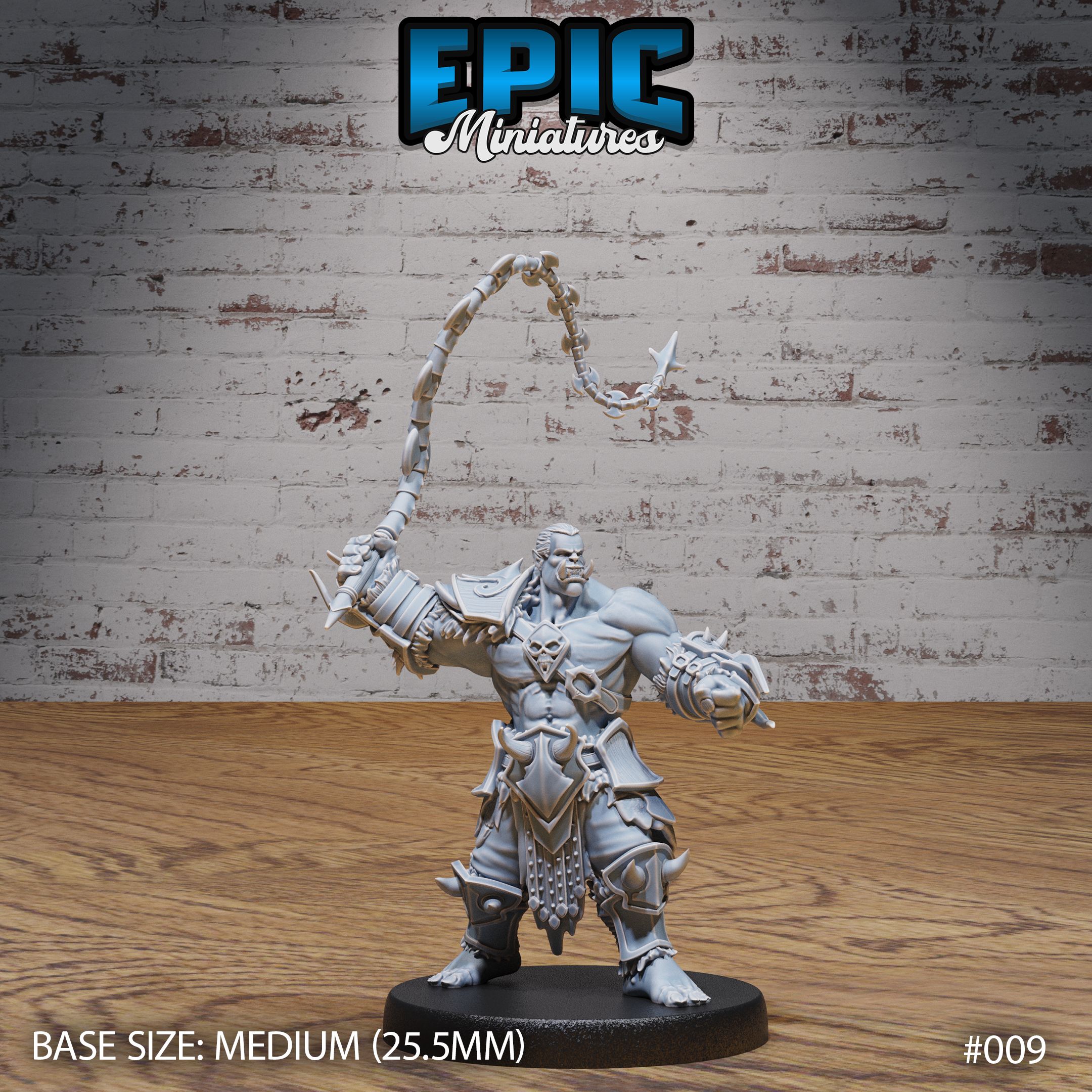 Orc Army Whip / Green Skin Lord / Male Humanoid Warrior / Burly Raider Tribe / Beast Tamer / Evil Forest Fighter / Woodland Encounter